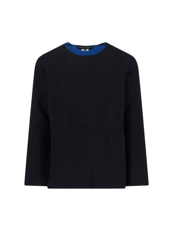 Comme Des Garcons Homme Plus 43% Wool sweater in black