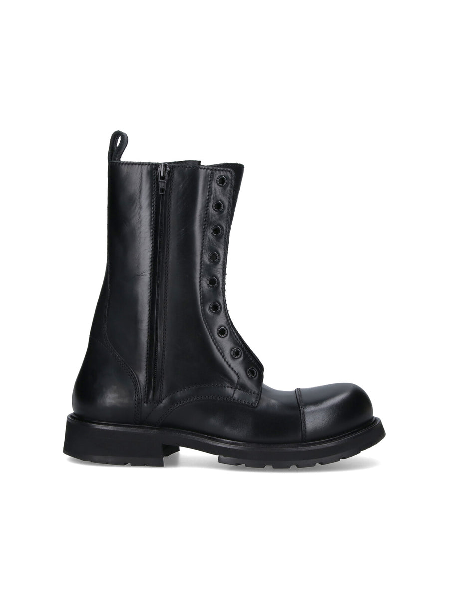 Balenciaga Wcda 100% Bull Leather boot in black