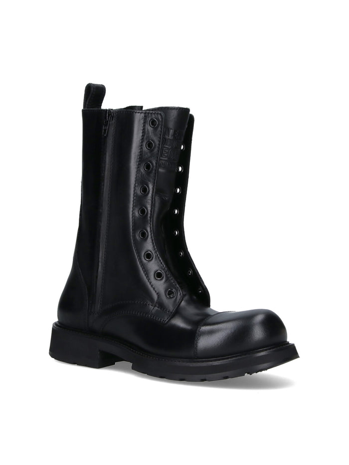 Balenciaga Boots Black Bull Leather