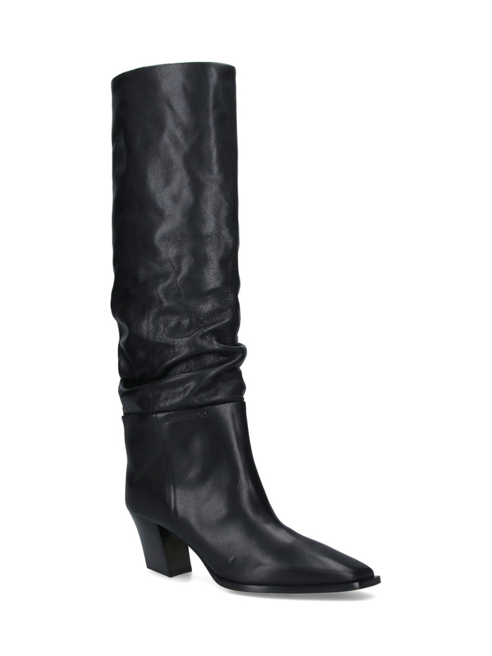 Jimmy Choo Boots Black Outer: Calf Leather