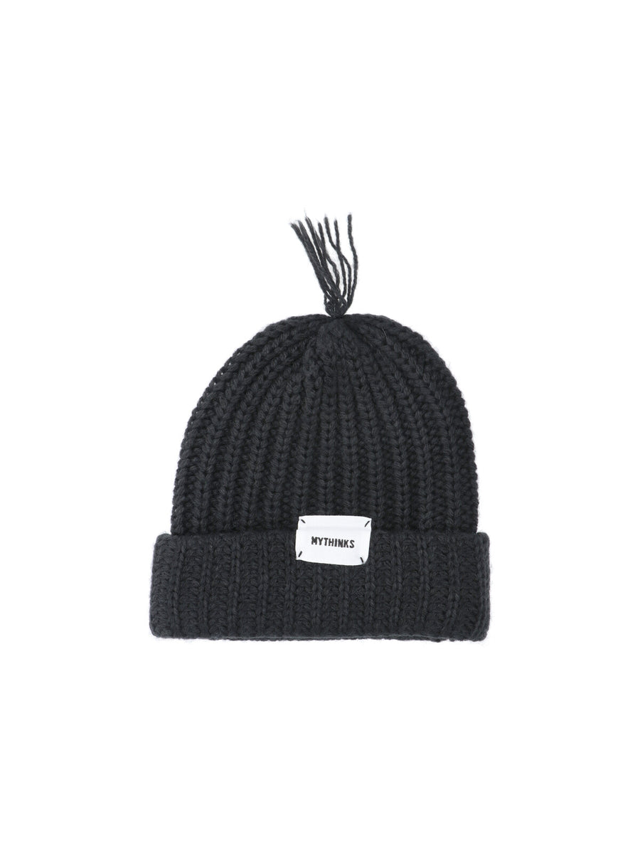 Mythinks MY723 70% Wool beanie in black