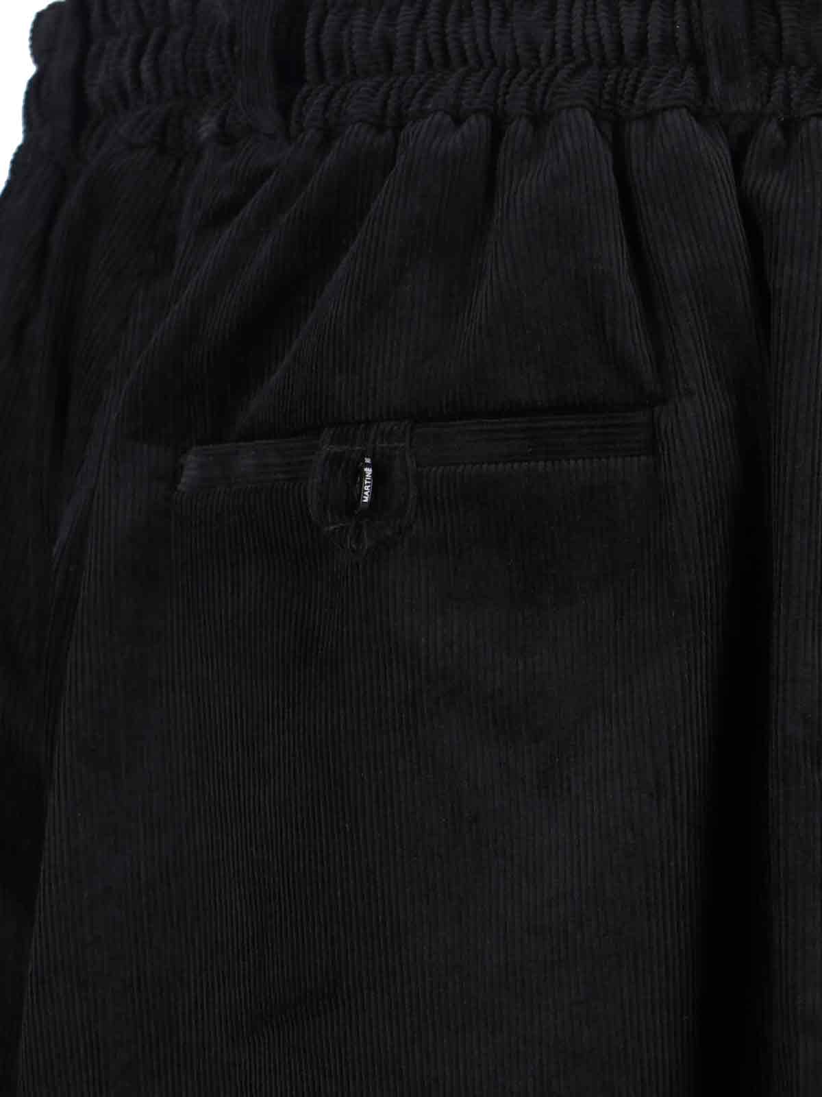 MARTINE ROSE Trousers Black Cotton
