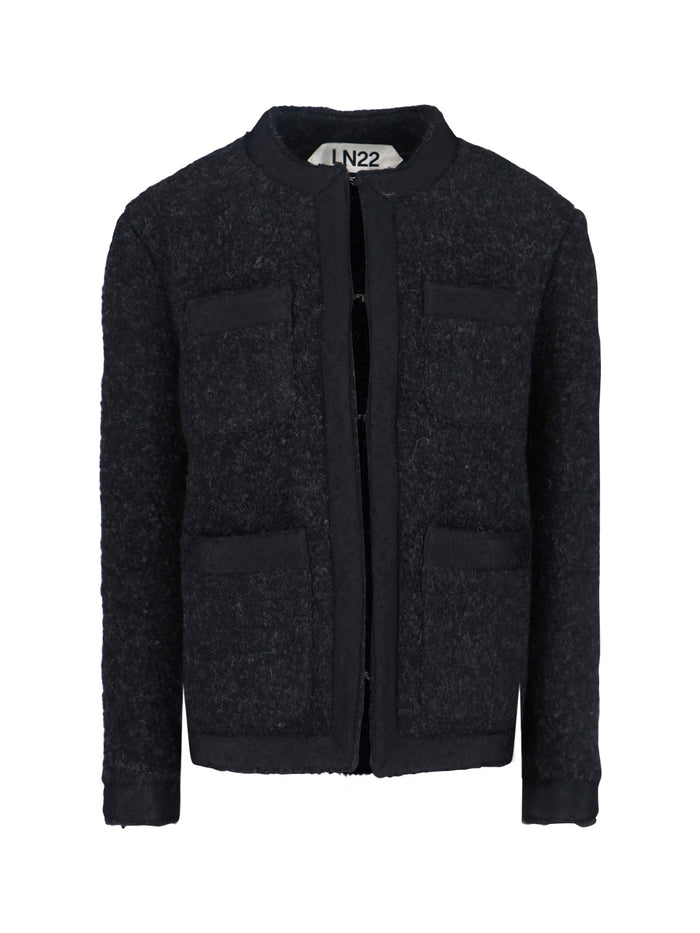 LN22 Jackets Black Wool