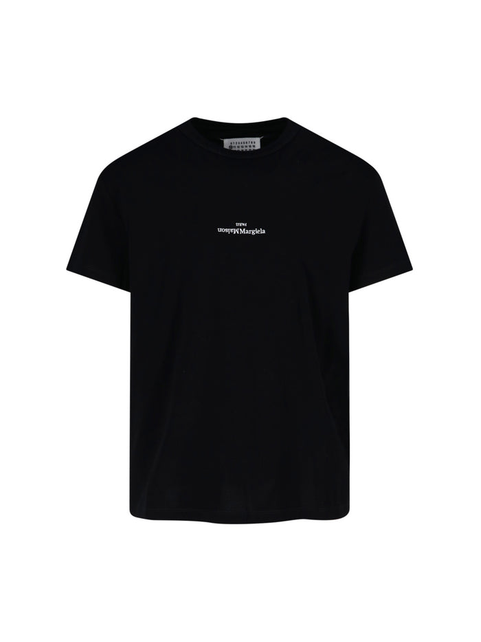 Maison Margiela T-Shirts And Polos Black Cotton