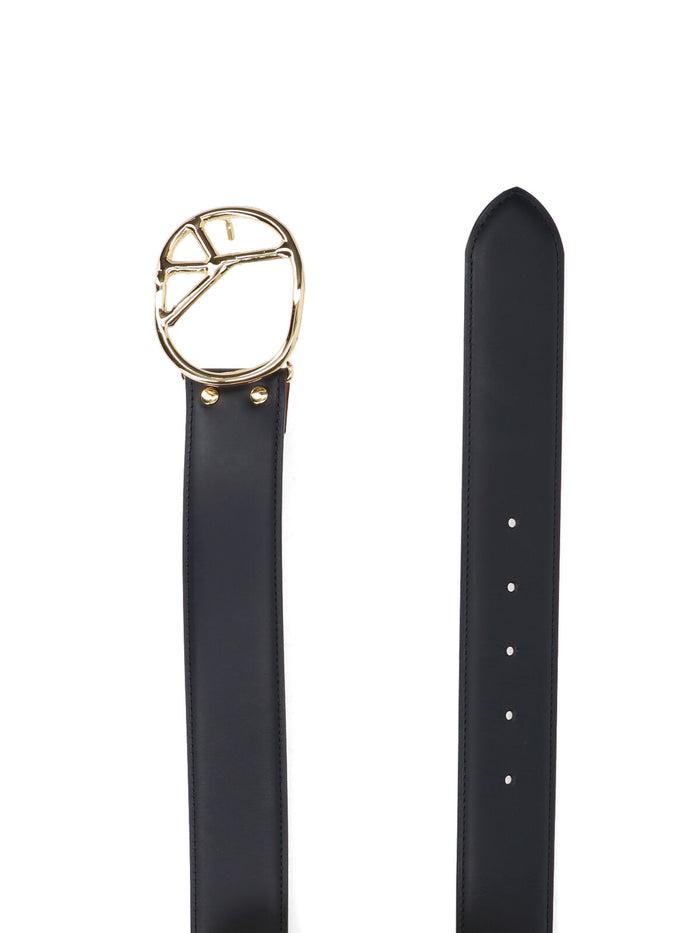 Needles Belts Black Cow Leather