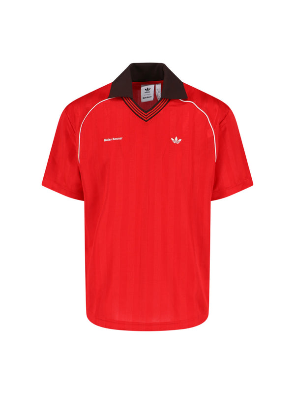 Adidas Originals By Wales Bonner 100% polyester t-shirt in red