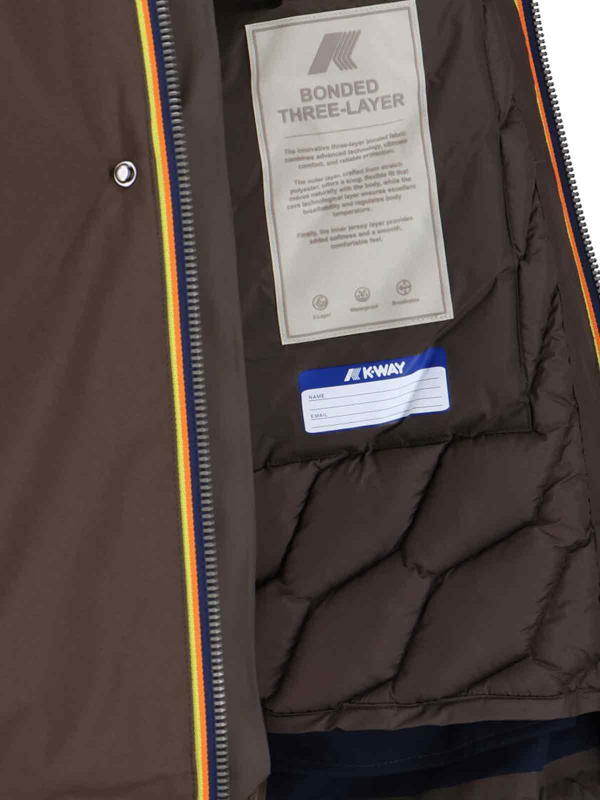 K-Way Jackets Brown Polyester