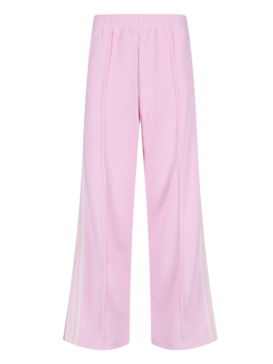 Adidas 100% polyester trousers in pink