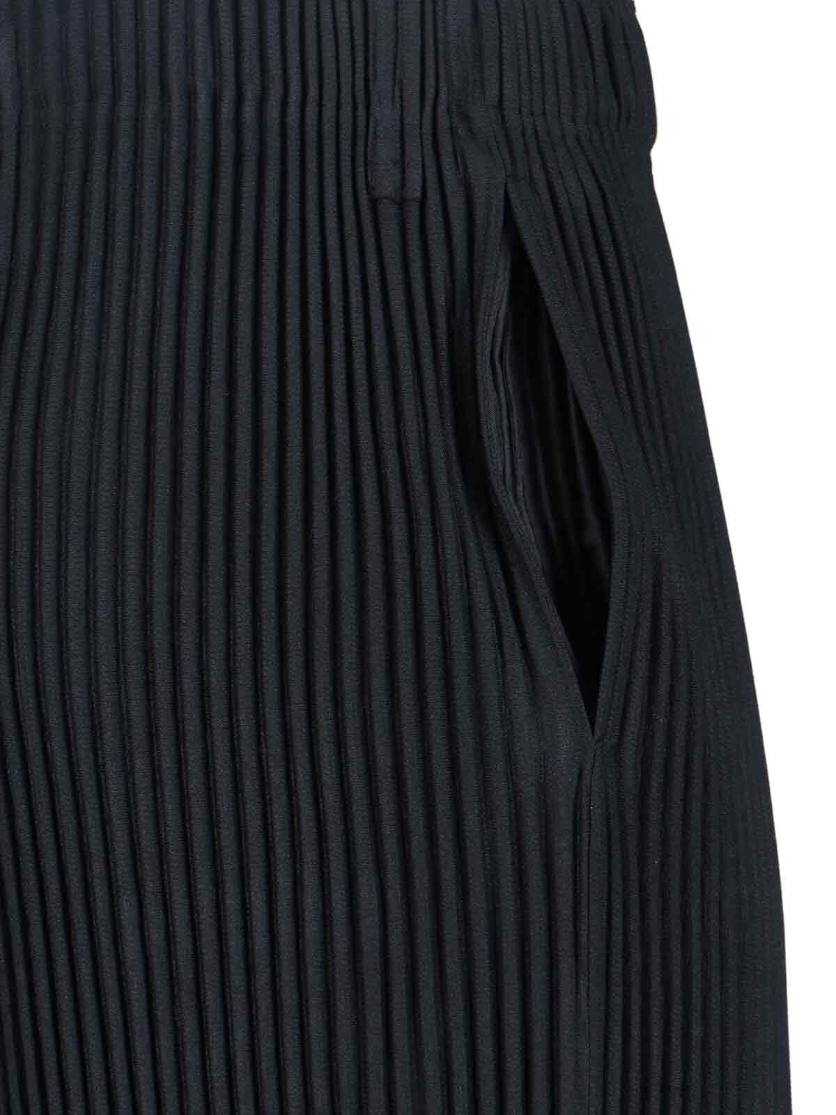 HOMME PLISSE ISSEY MIYAKE Trousers Black Polyester