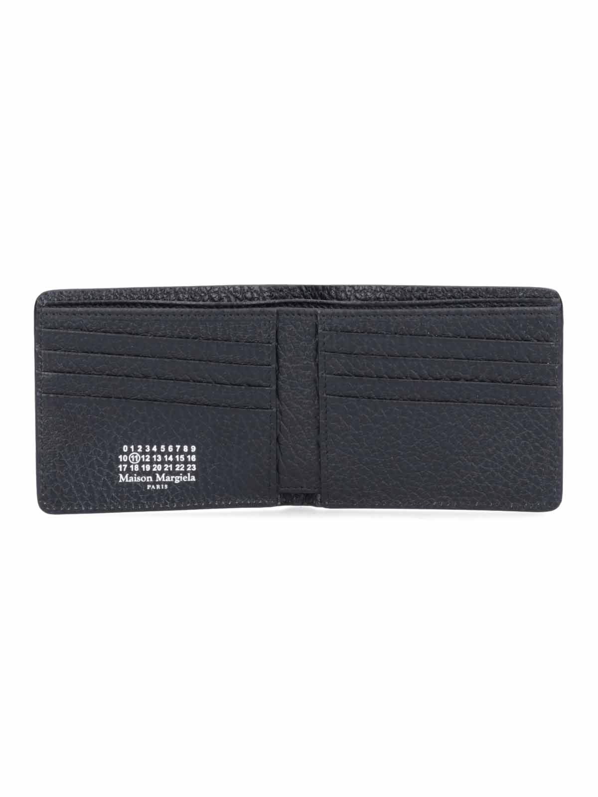 Maison Margiela Wallets Black Bovine Leather