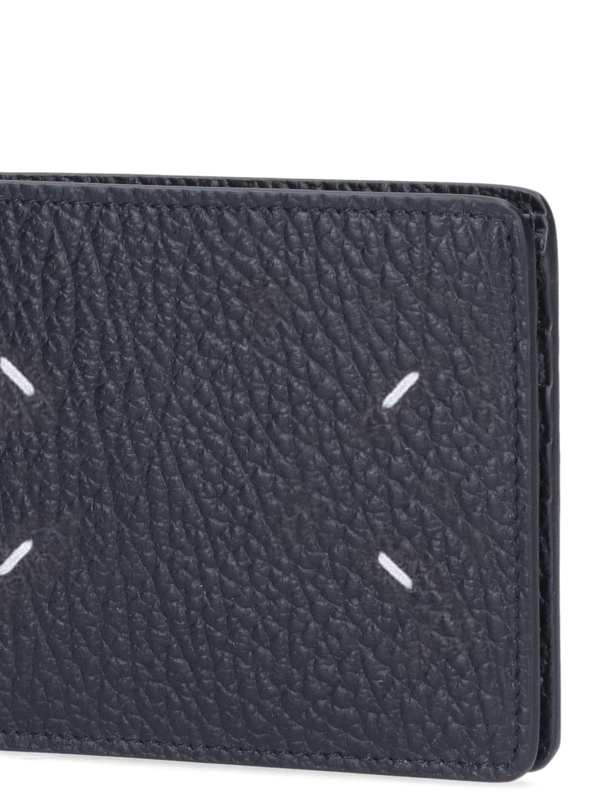 Maison Margiela Wallets Black Bovine Leather