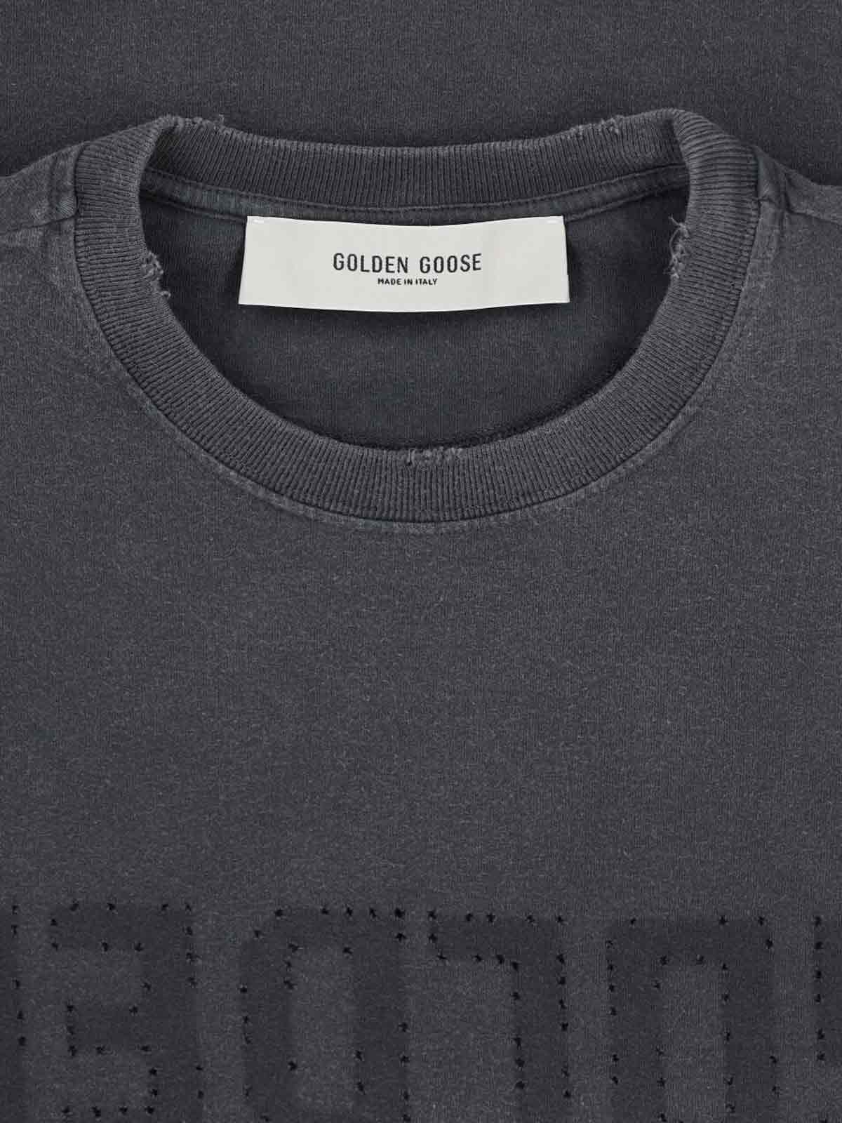 Golden Goose T-shirts and Polos Grey Cotton