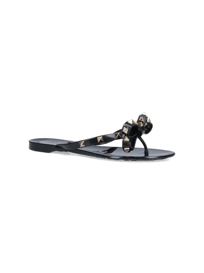 Valentino Garavani Sandals Black Polyvinyl Chloride
