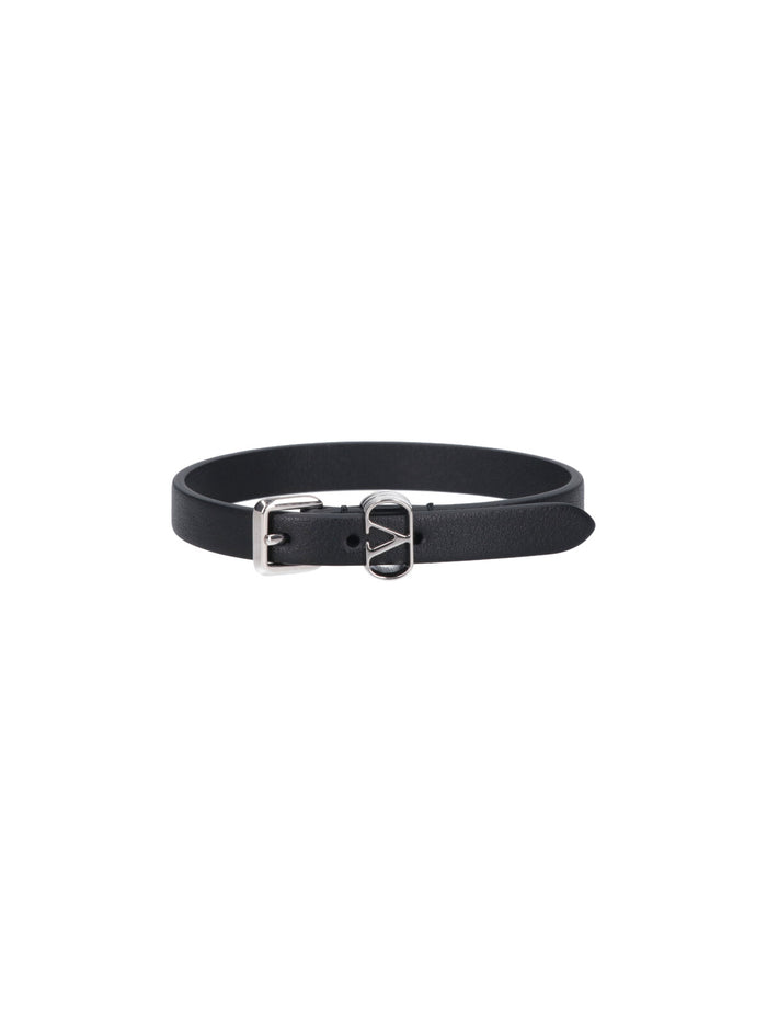 Valentino Garavani Bijoux Black Calf Leather