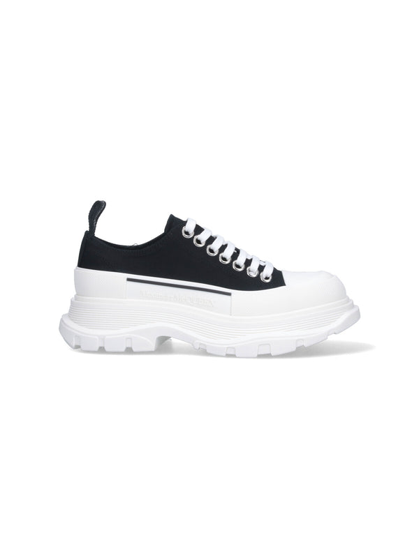 Alexander McQueen 100% Cotton sneaker in black