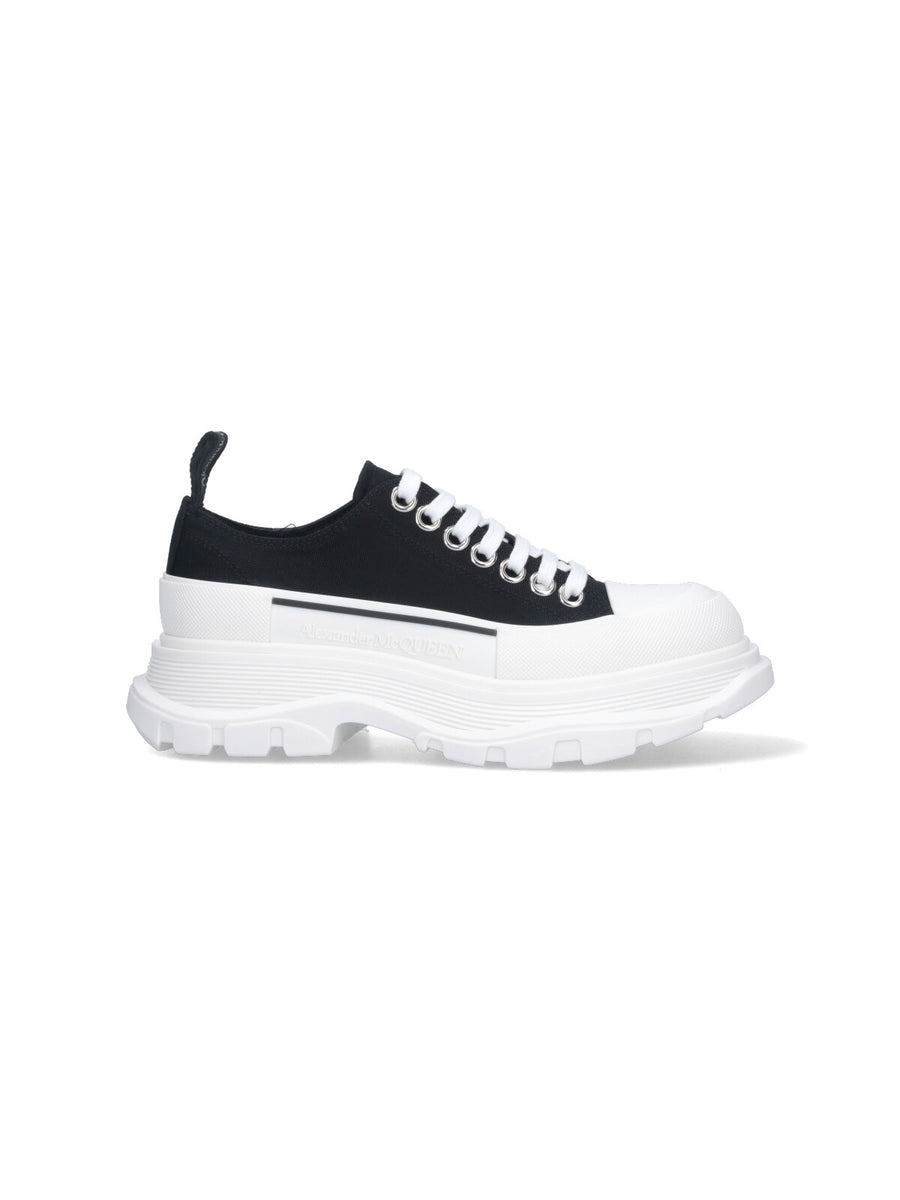 Alexander McQueen 100% Cotton sneaker in black