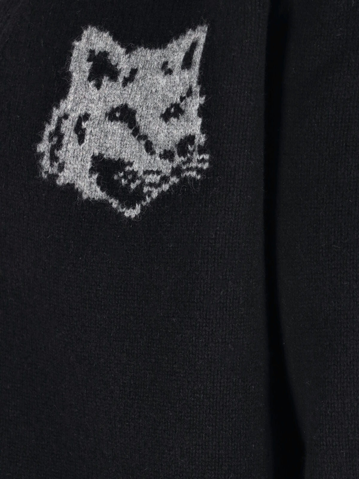 MAISON KITSUNE Sweaters Black Merinos Extrafine Wool