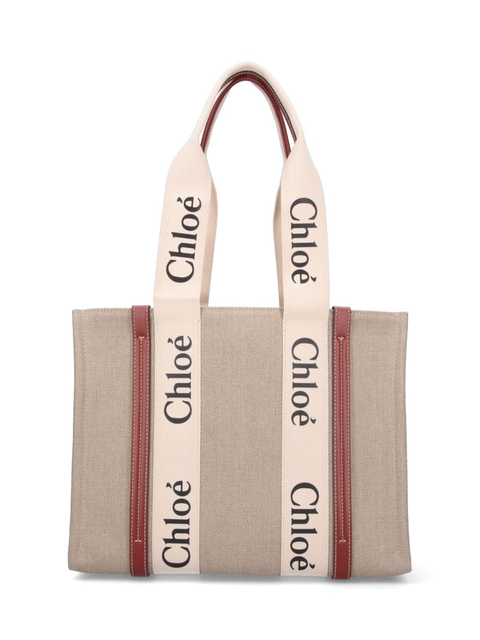 Chloè Bags White Linen