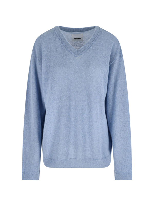 Mythinks 55% Alpaca sweater in blue