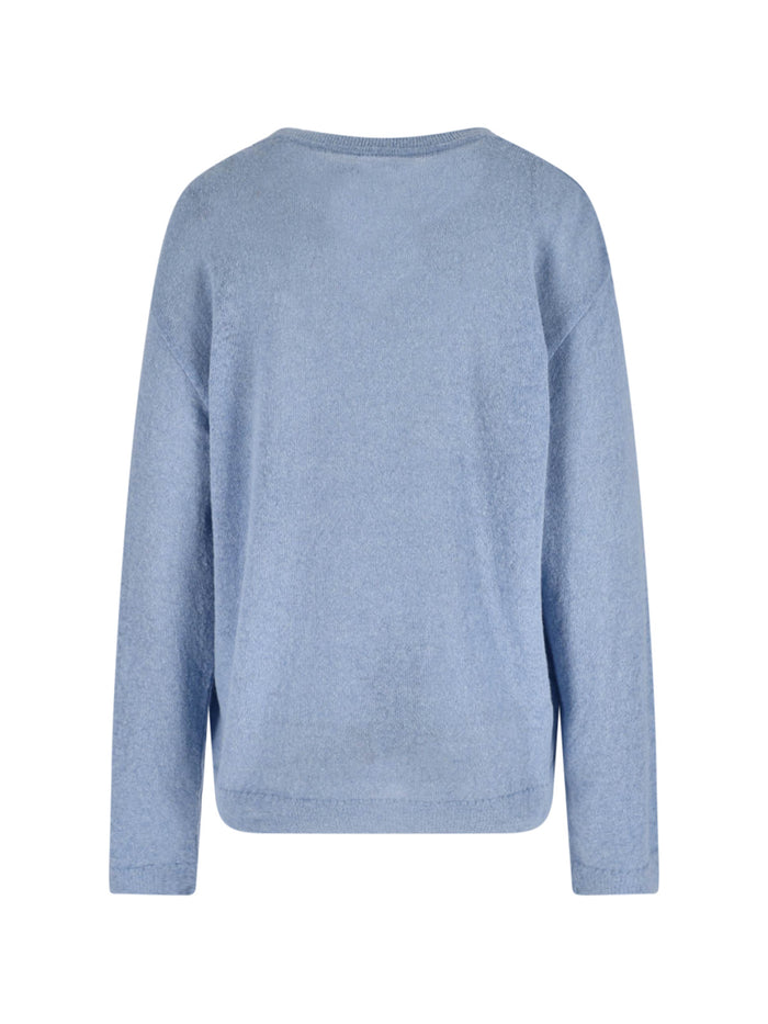 Mythinks Sweaters Blue Alpaca