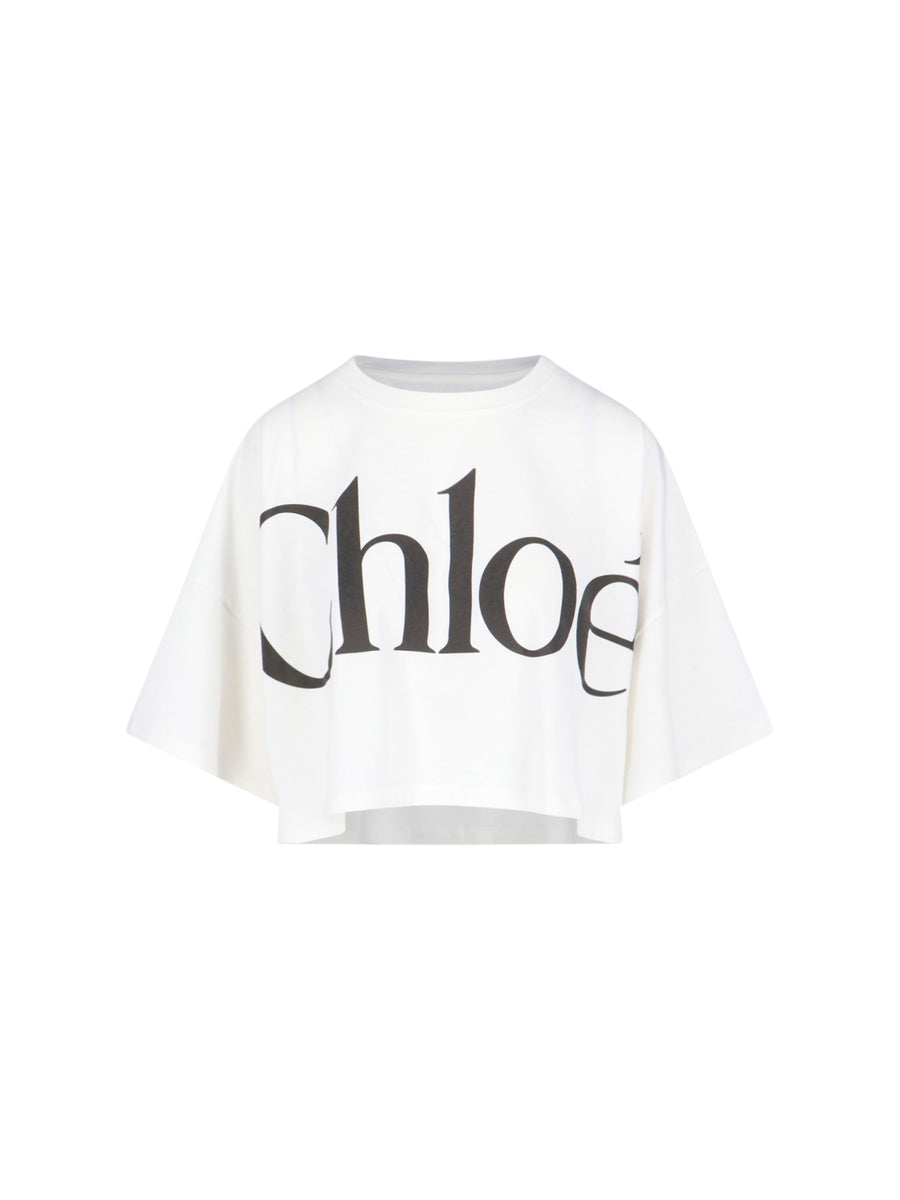 Chloè 100% Cotton t-shirt in white