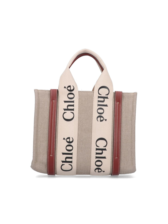 Chloè Bags White Linen