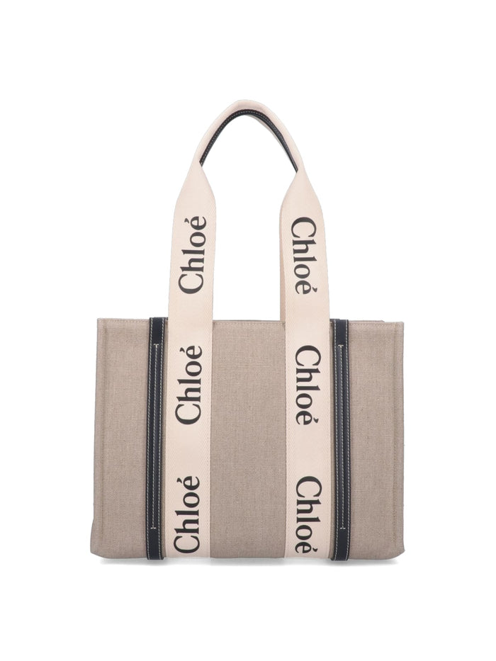 Chloè Bags White Linen