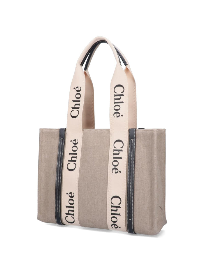Chloè Bags White Linen