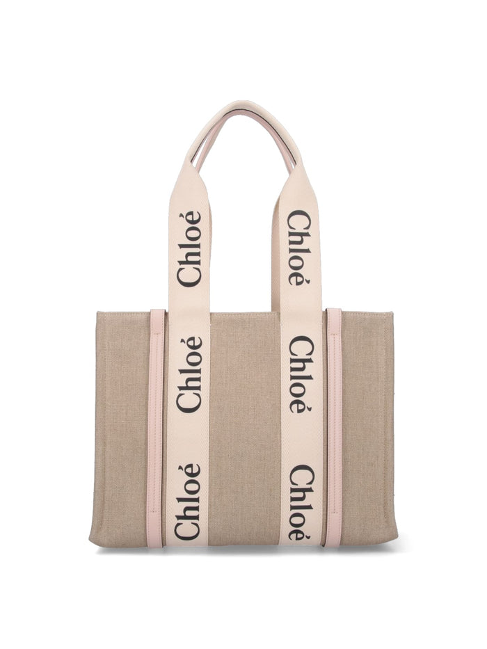 Chloè Bags White Linen
