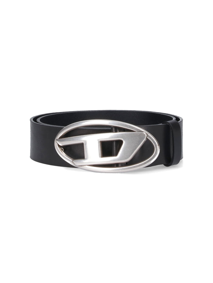 Diesel Belts Black Leather