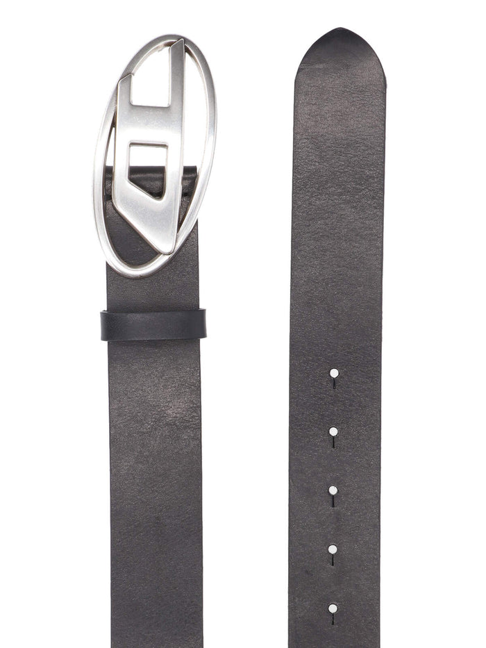 Diesel Belts Black Leather
