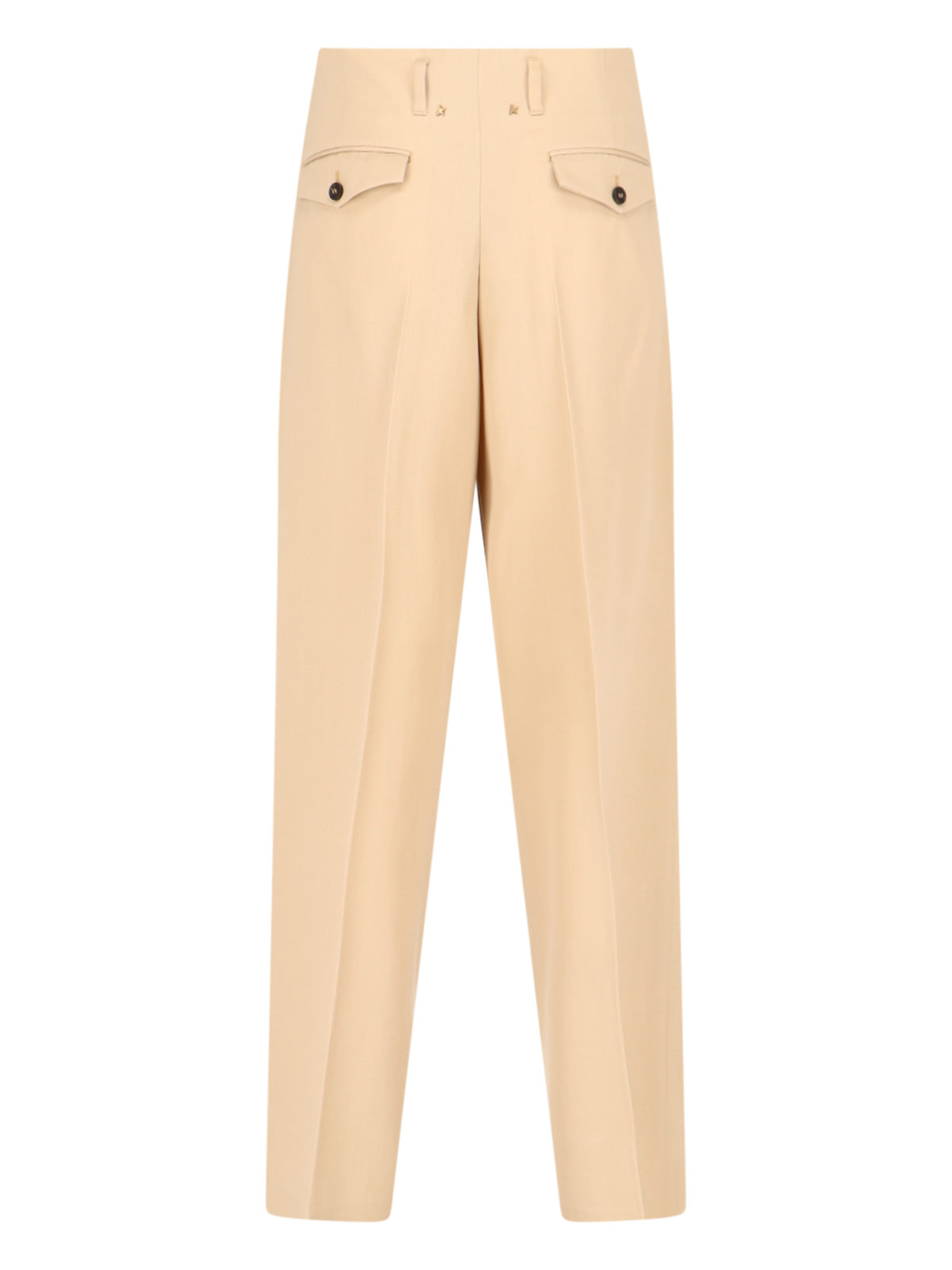 Golden Goose Trousers Beige Virgin Wool