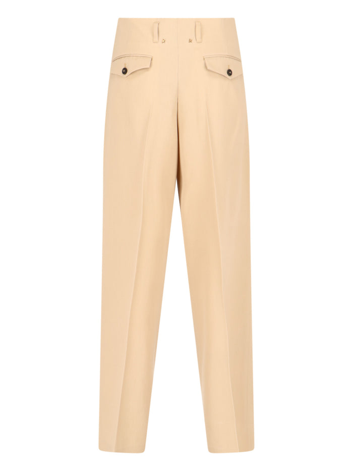 Golden Goose Trousers Beige Virgin Wool