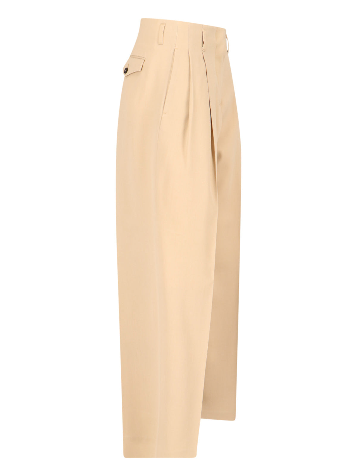 Golden Goose Trousers Beige Virgin Wool