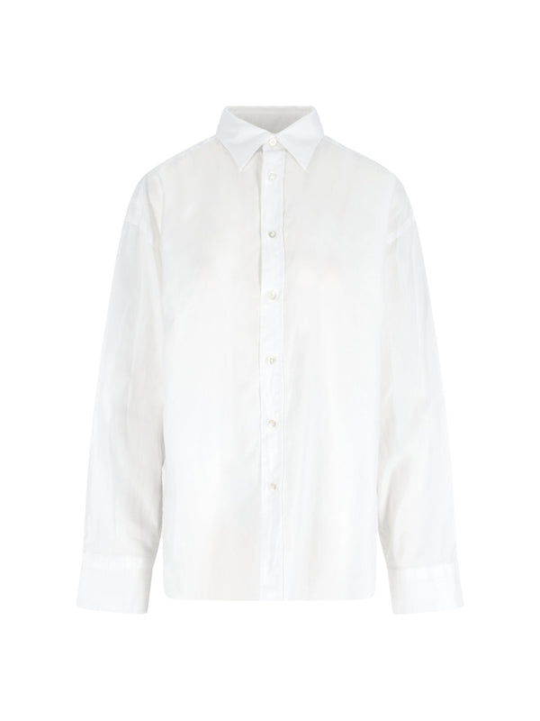 Finamore Oriana 100% Cotton shirt in white