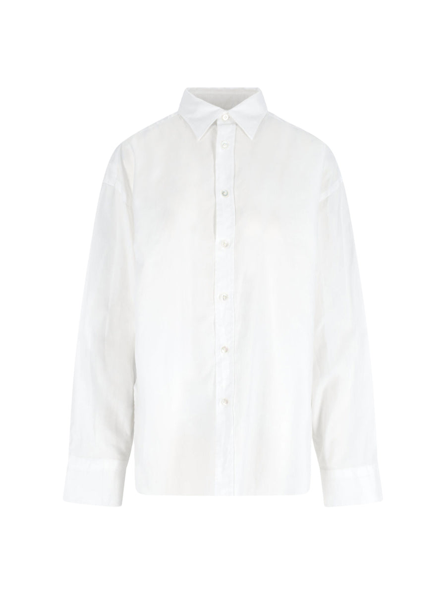 Finamore Oriana 100% Cotton shirt in white