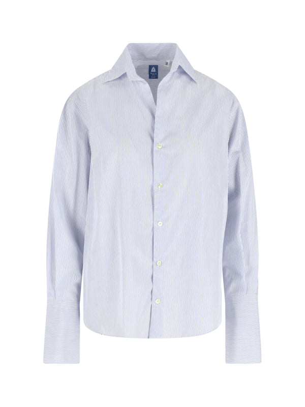 Finamore Monica 100% Cotton shirt in blue