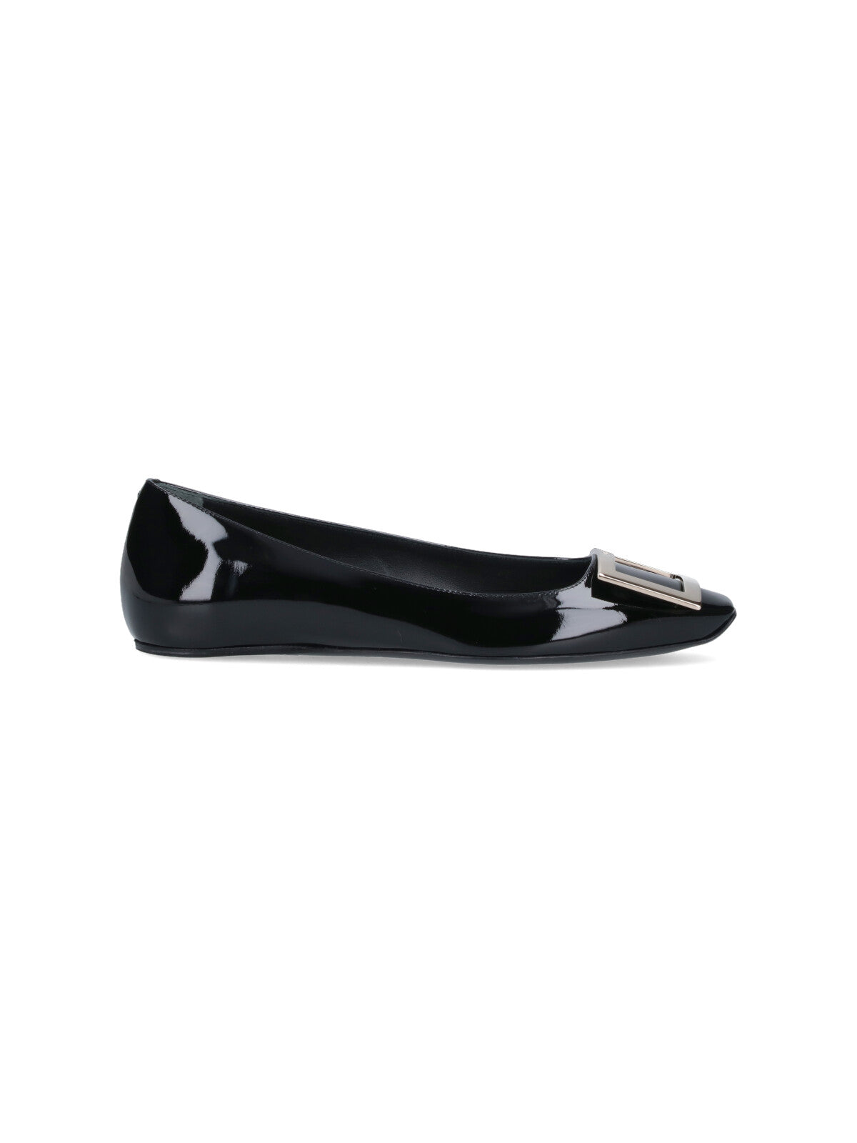 Roger Vivier Flat shoes Black Outer: Calf Leather