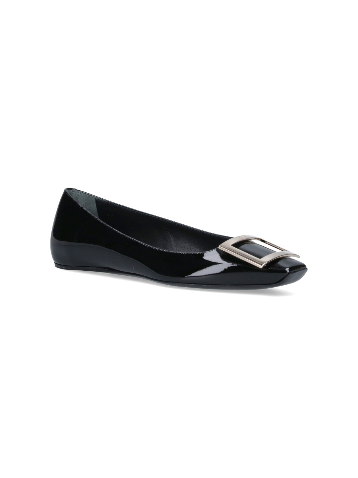 Roger Vivier Flat shoes Black Outer: Calf Leather