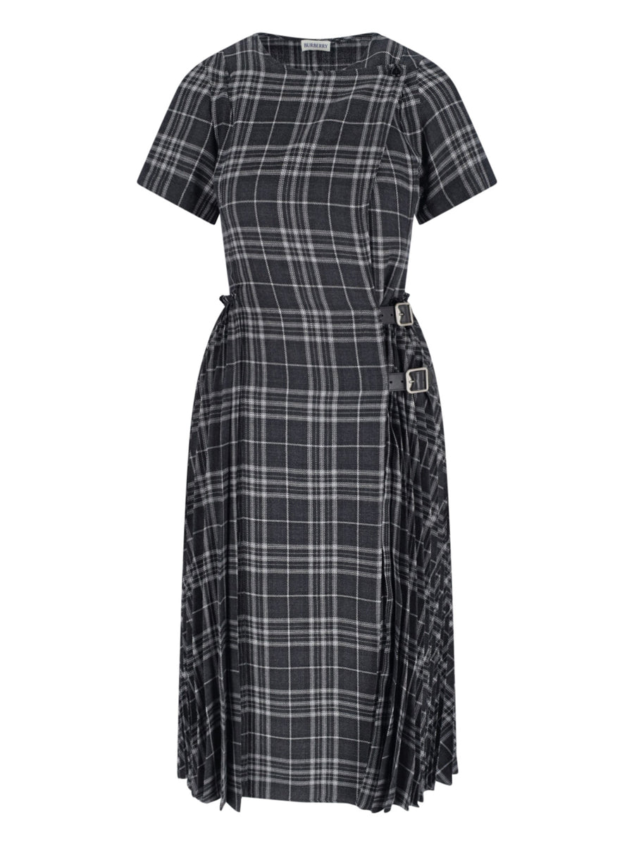 Burberry 55% Polyester dress in gray