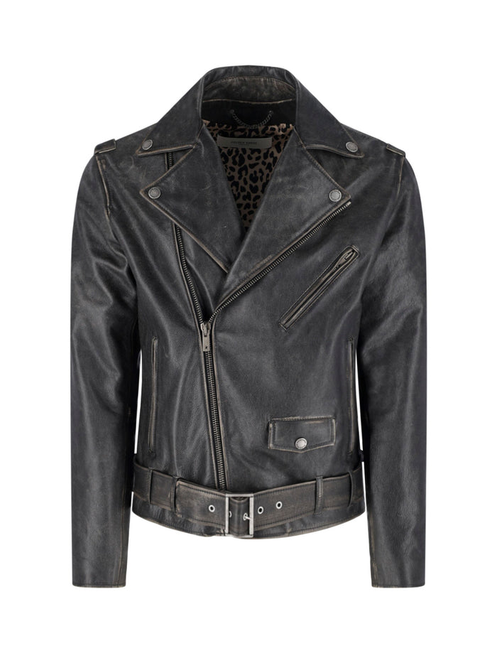 Golden Goose Jackets Black Cow Leather