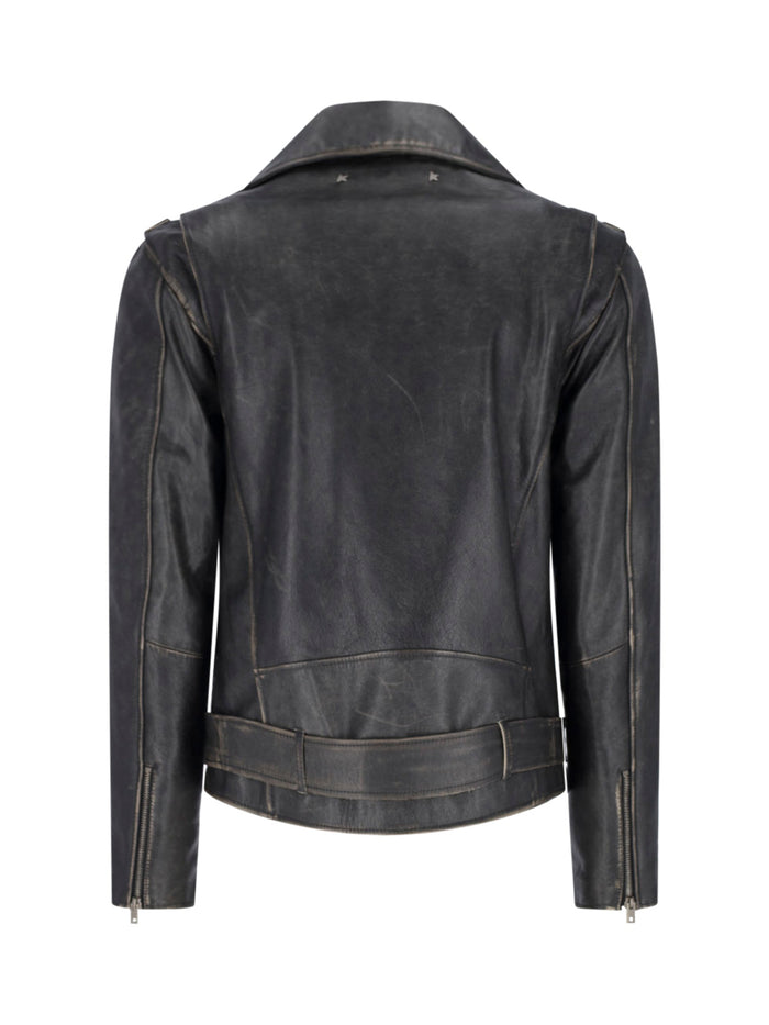 Golden Goose Jackets Black Cow Leather