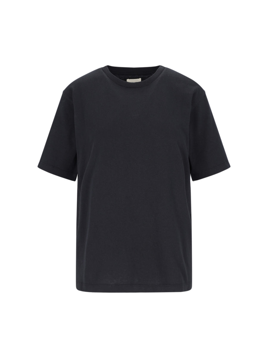 Khaite 100% Cotton t-shirt in black