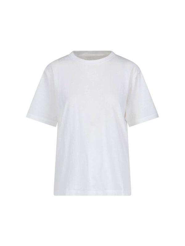 Khaite 100% Cotton t-shirt in white