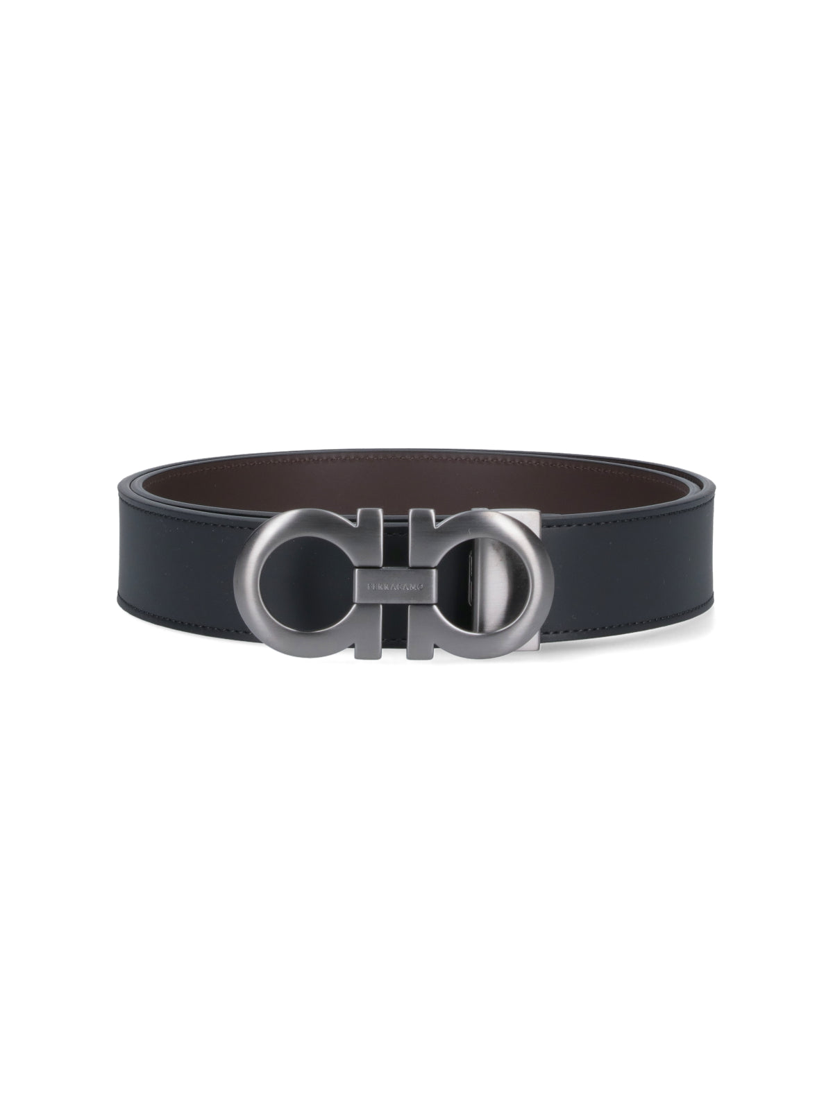 Ferragamo Belts Black Calf Leather