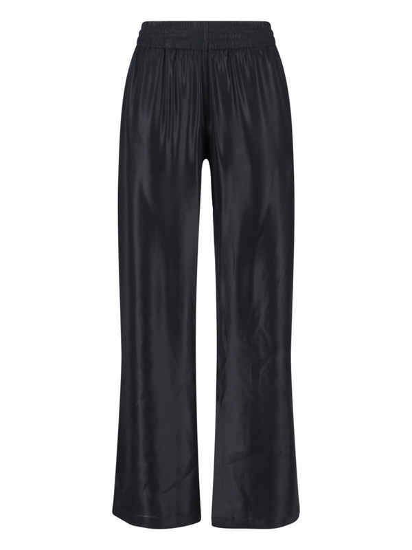 Diesel 100% polyester trousers in black