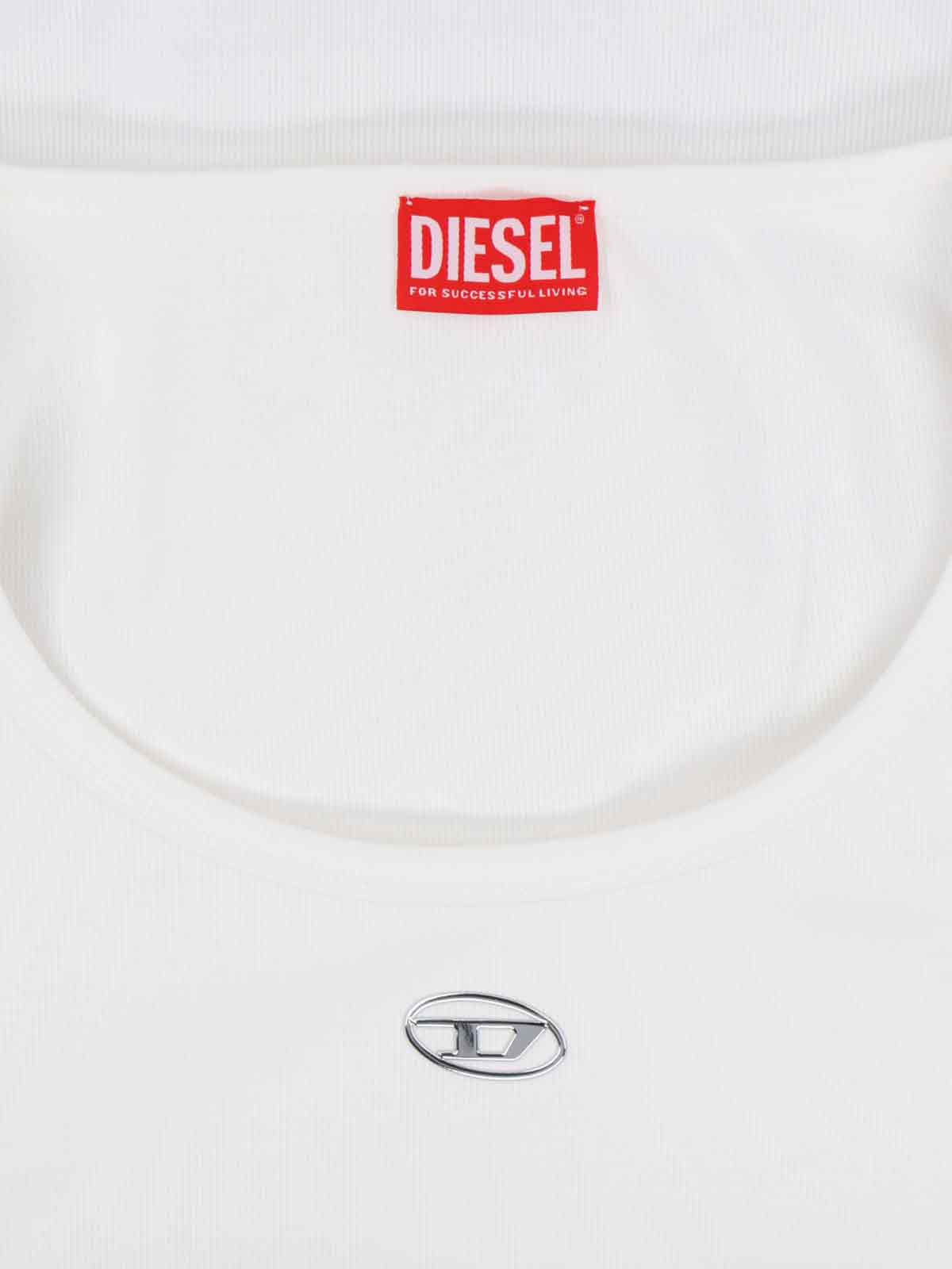 Diesel T-shirts and Polos White Cotton