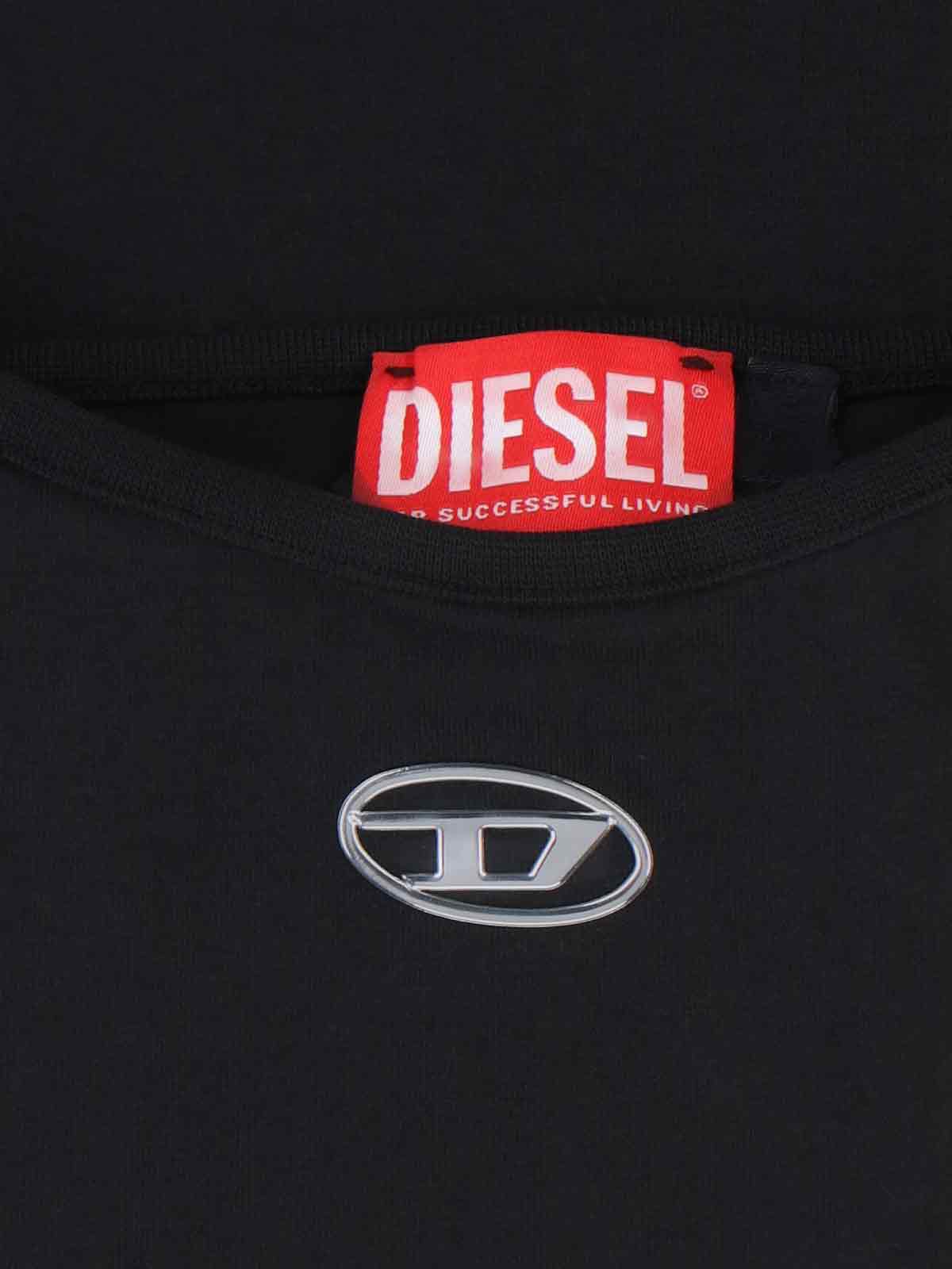 Diesel Dresses Black Cotton