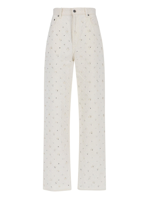 Golden Goose 100% Cotton jeans in white
