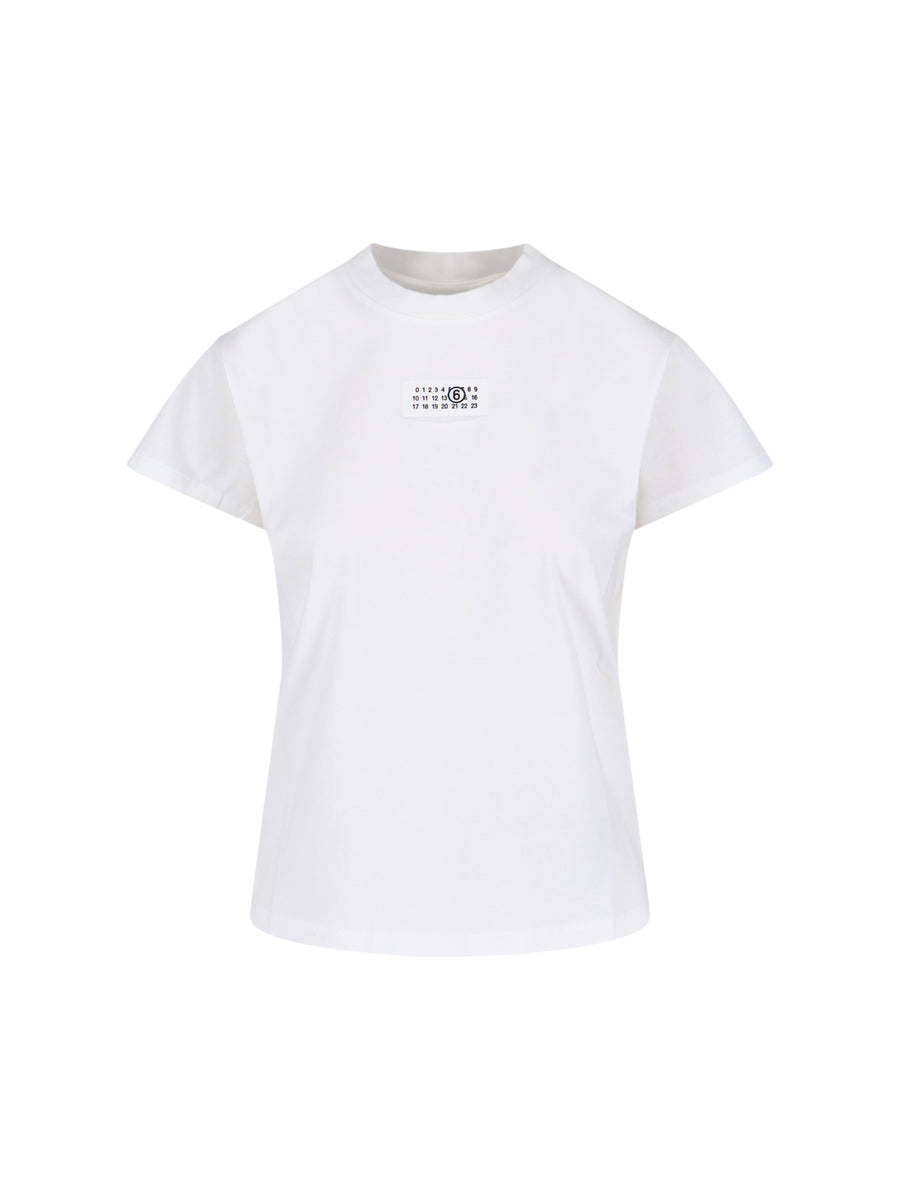 MM6 Maison Margiela 100% Cotton t-shirt in white